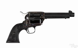 Colt third generation single action six-shot revolver, .45 caliber, with a 5 1/2'' round barrel.