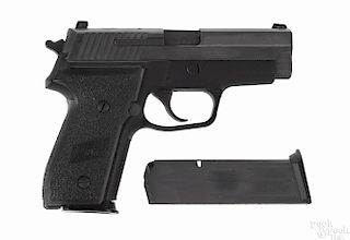 Sig-Sauer M11-A1 semi-automatic double action pistol, 9 mm, with a matte black/gray finish