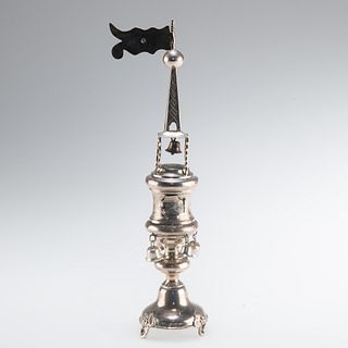 JUDAICA: A RUSSIAN SILVER SPICE TOWER