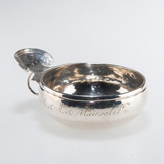 A MID-18TH CENTURY FRENCH SILVER TASTE-VIN