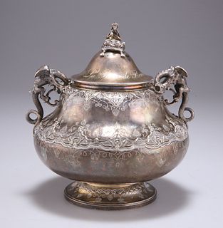 A 19TH CENTURY FRENCH SILVER SUCRIER