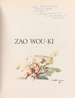 ZAO Wou-Ki. - LEYMARIE (Jean) and Françoise MARQUET