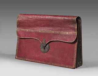 Wallet in gilded morocco 