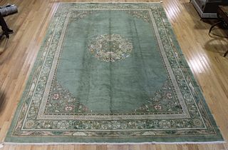 Large Vintage And Finely Hand Woven Carpet.