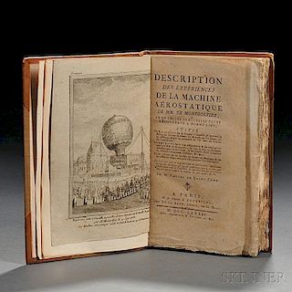 Faujas de Saint-Fond, Barthelemy (1738-1810) Description des Experiences de la Machine Aerostatique   de MM. de Montgolfier