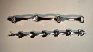 Vintage Pair of Sterling Silver Men Bracelets