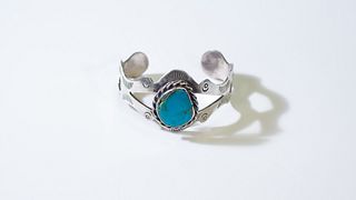 Vintage Navajo Turquoise Cuff Bracelet