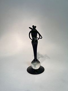 Vintage Murano Glass Lovers Sculpture