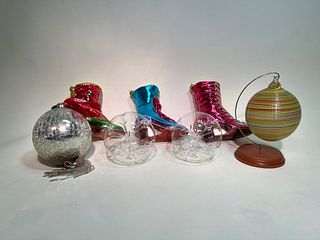 Vintage Collection of Christmas Glass Ornaments