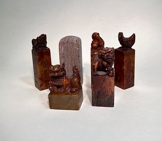 Vintage Collection of Chinese Soapstone Seals
