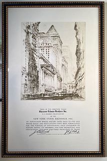 New York Stock Exchange Member Certificate~ Shearson Lehman Brothers