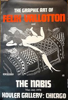 Felix Vallatton~ 1970 Exhibition Poster~ The Nabis