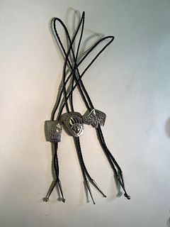 Vintage Hopi Sterling Silver Bolo Tie Collection