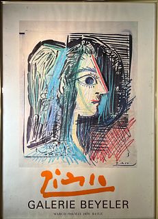 Pablo Picasso Galerie Beyeler 1970 Poster