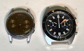 Vintage Collection of Chronograph Watches for Repair/ Parts