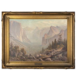 Jack Wisby (American 1869-1940) View of Yosemite Valley