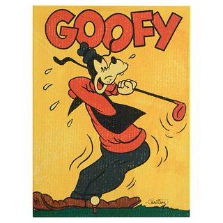 Trevor Carlton, "Goof Ball" Limited Edition on Canvas from Disney Fine Art, Numbered and Hand Signed with Letter of Authenticity