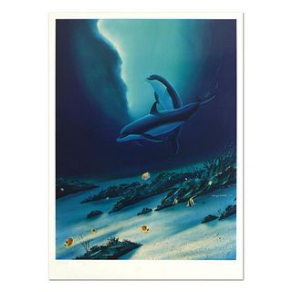 Wyland, "Ocean Children" Limited Edition Lithograph, Numbered and Hand Signed with Letter of Authenticity.