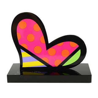 Britto "For You" Hand Signed Limited Edition Sculpture; Authenticated.