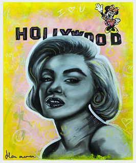 Hen Maman- Original Painting on Canvas "Marilyn Monroe"