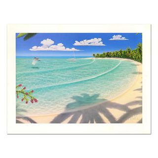 Dan Mackin, "On Holiday" Limited Edition Lithograph, Numbered and Hand Signed with Letter of Authenticity.