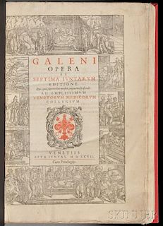 Galen (130 AD-200 AD) Opera ex Septima Iuntarum Editione