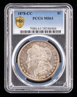 1878-CC Morgan Silver Dollar - MS61