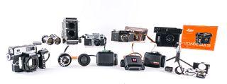 Collection of Vintage Cameras & Parts