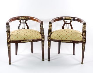 Pair of French Empire Chairs