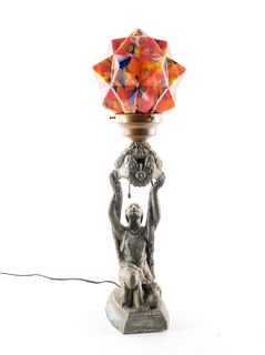 Vintage Art Deco Figural Lamp