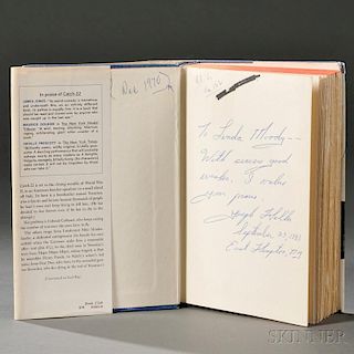 Heller, Joseph (1923-1999) Catch 22  , Book Club Edition, Inscribed.