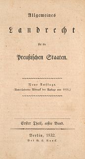 W-Landrecht Preußen 1832
