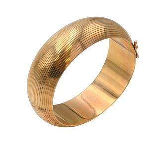 Tiffany & Company 14 Karat Yellow Gold Bangle Bracelet
