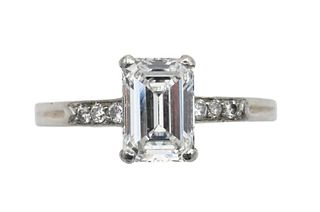 Tiffany & Company Palladium and Diamond Ring