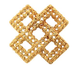 Tiffany & Company 18 Karat Yellow Gold Brooch