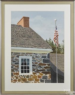 Thomas A. Newnam (Delaware, b. 1946), watercolor, titled Stone Slide, signed lower right