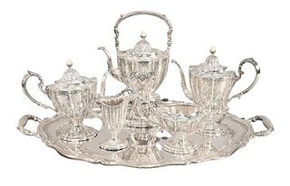 Gorham Six Piece Sterling Silver Tea and Coffee Set