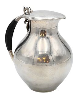 Georg Jensen Sterling Silver Covered Pitcher