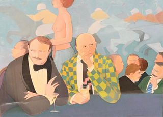 Andrew Stevovich (B.1948), "Nude at the Horse Race"