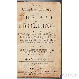 Nobbes, Robert (1652-1706?) The Compleat Troller, or the Art of Trolling.