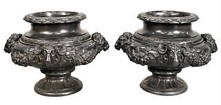 A Pair of Louis XV Style Stone Jardinieres