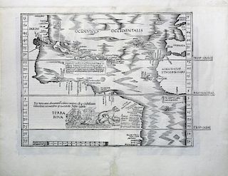 The Admiral's Map after Waldseemuller, showing New World