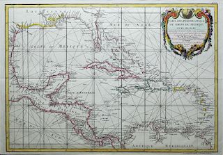Fascinating 18th Century map of Florida, the Gulf Coast & Caribbean