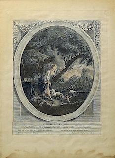2 French Engravings after Francois Boucher