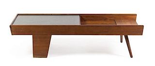 John Keal, BROWN SALTMAN, MID 20TH CENTURY, a rectangular wooden low table