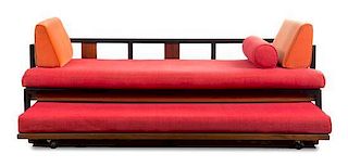 * Attributed to Knoll, MID 20TH CENTURY, a trundle sofa and bed