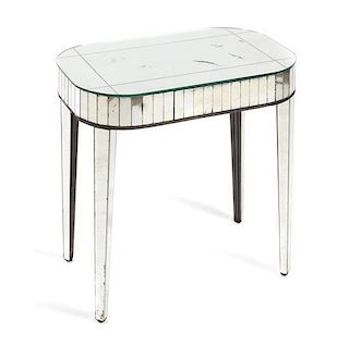 A Modern Mirrored Low Table Height 22 x width 24 x depth 15 inches
