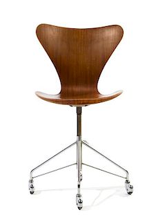 Arne Jacobsen (Danish, 1902-1971), FRITZ HANSEN, CIRCA 1955, Series Seven chair, model number 3117