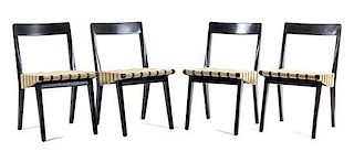 Jens Risom (Danish b. 1916), KNOLL 1941, a set of 4 dining chairs, model number 666