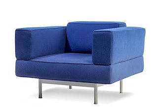 Piero Lissoni (Italian, b.1956), CASSINA, CIRCA 2001, a blue Reef lounge chair